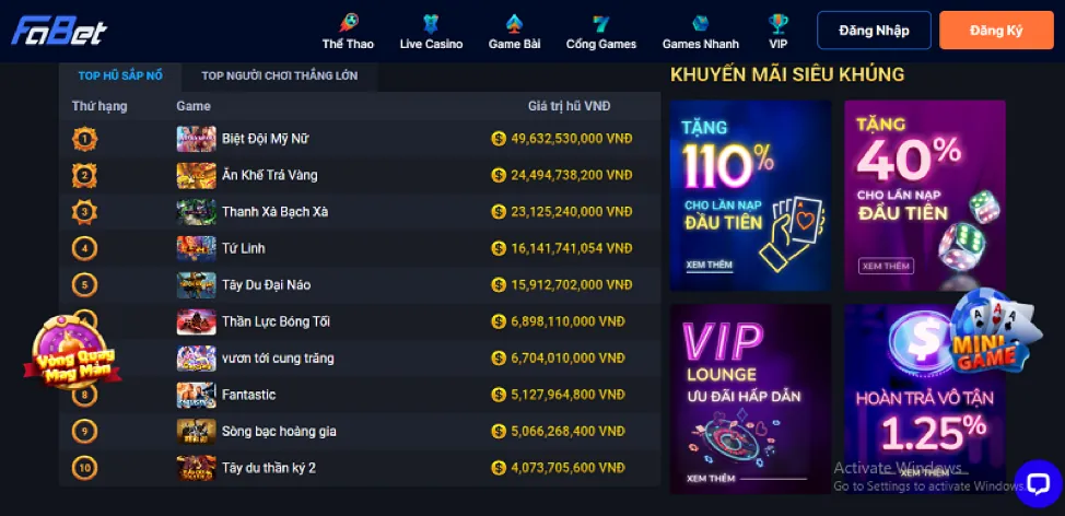 Sự kiện bắn cá 566win